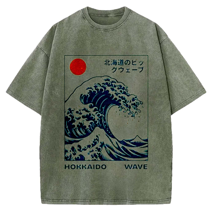 Vintage Hokkaido Washed Crew Neck T-shirt