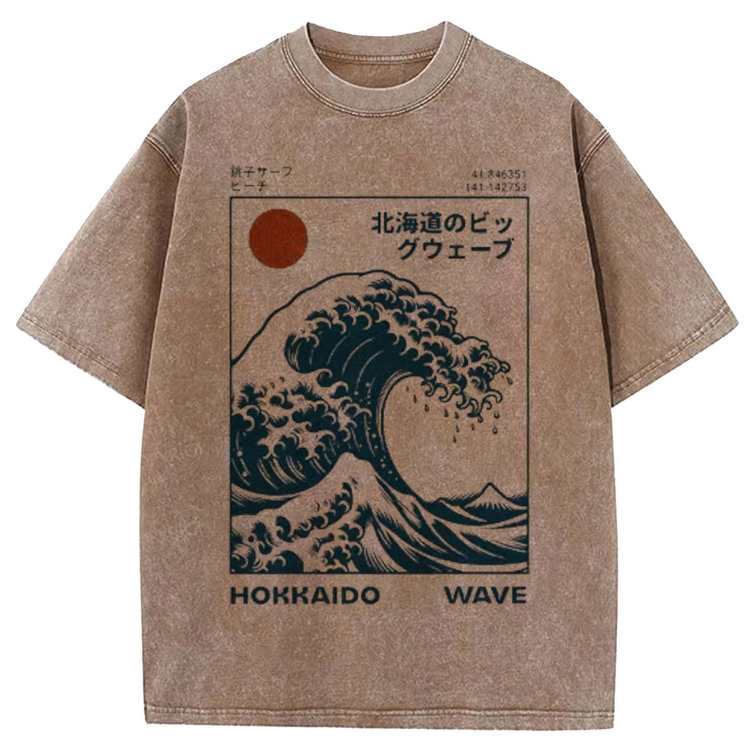 Vintage Hokkaido Washed Crew Neck T-shirt