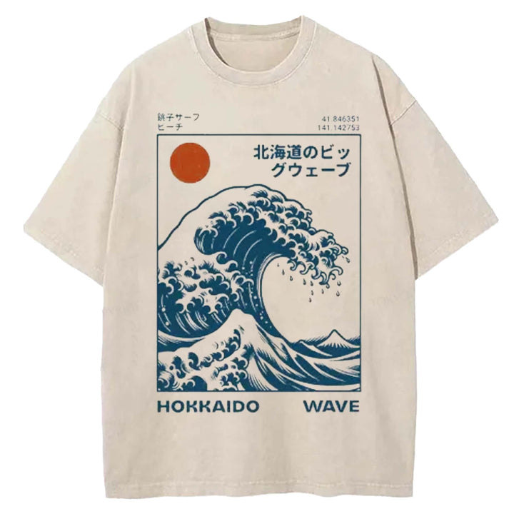 Vintage Hokkaido Washed Crew Neck T-shirt