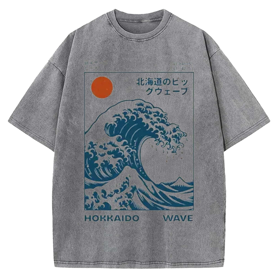 Vintage Hokkaido Washed Crew Neck T-shirt