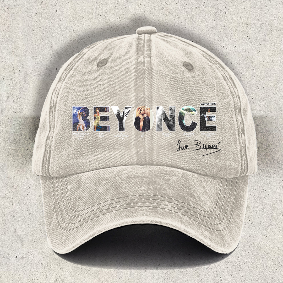 Vintage Beyoncé Concert Printed Baseball Cap