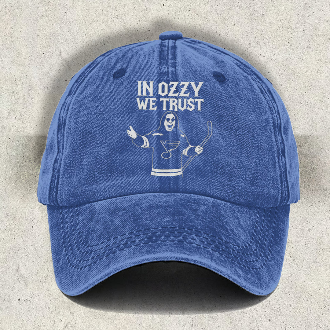 In Ozzy We Trust Print Baseball Cap