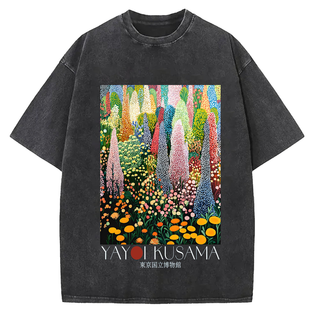 Yayoi Kusama Vintage Washed Crew Neck T-Shirt