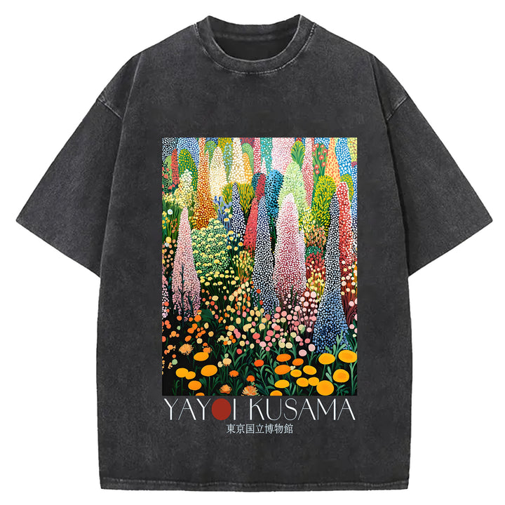 Yayoi Kusama Vintage Washed Crew Neck T-Shirt