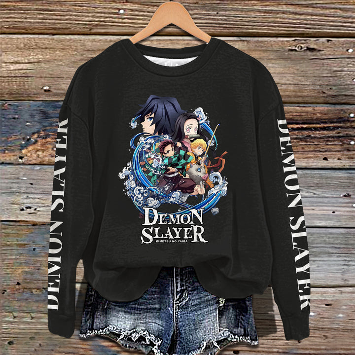 Demon Slayer: Kimetsu no Yaiba Long Sleeve Casual Top