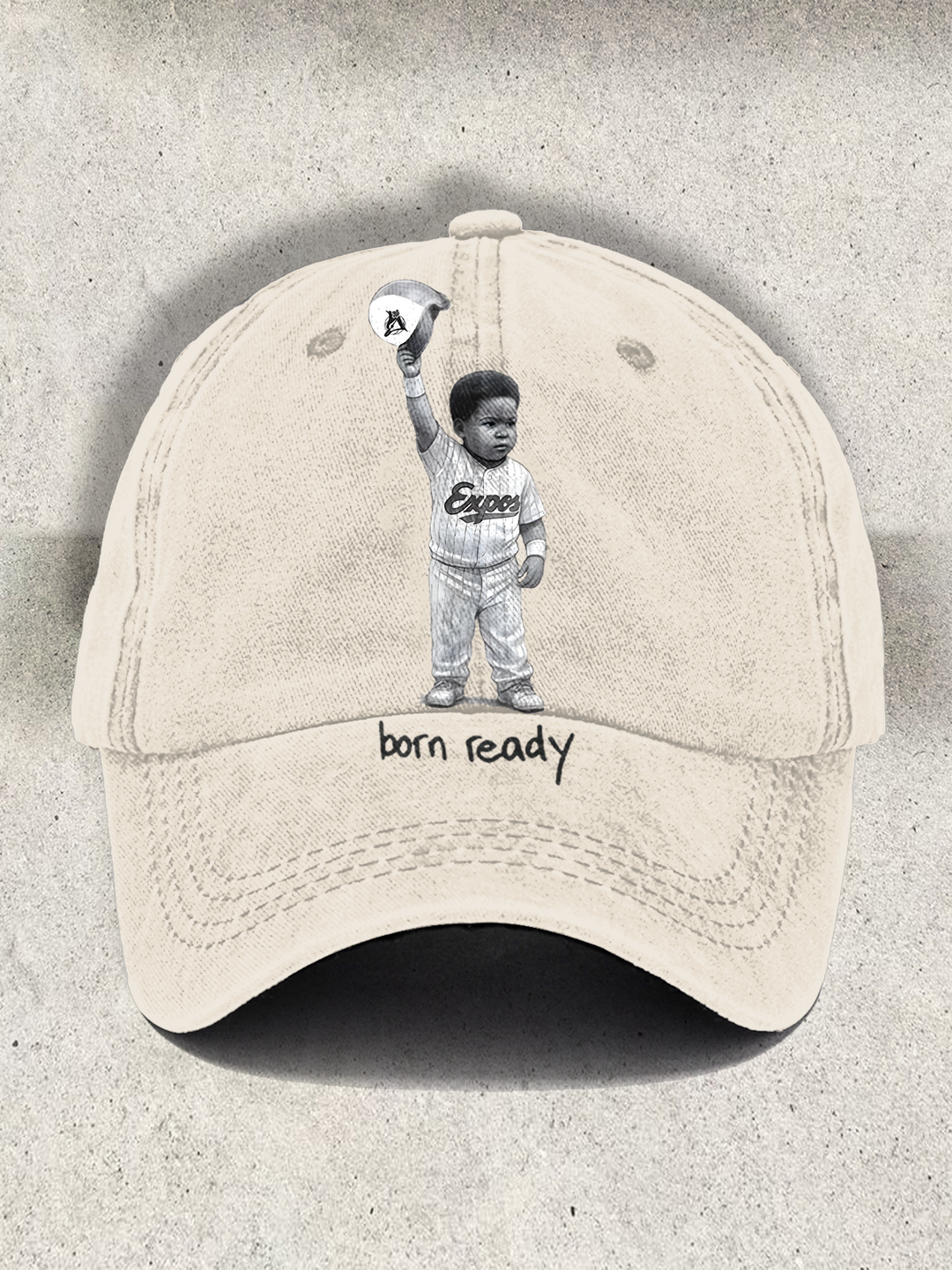 Born Ready Printed Baseball Cap