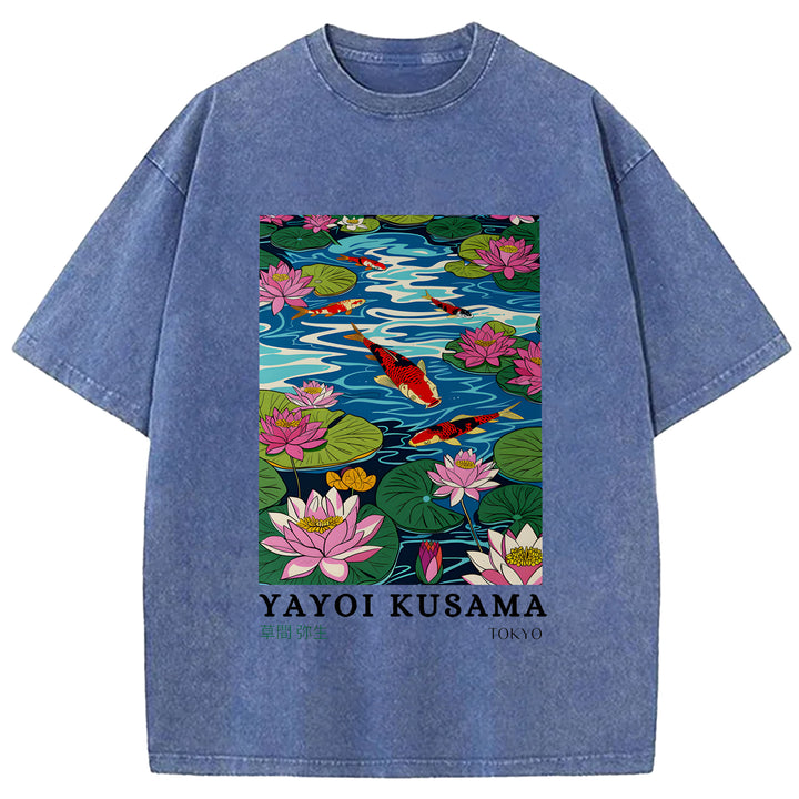Yayoi Kusama Vintage Washed Crew Neck T-Shirt