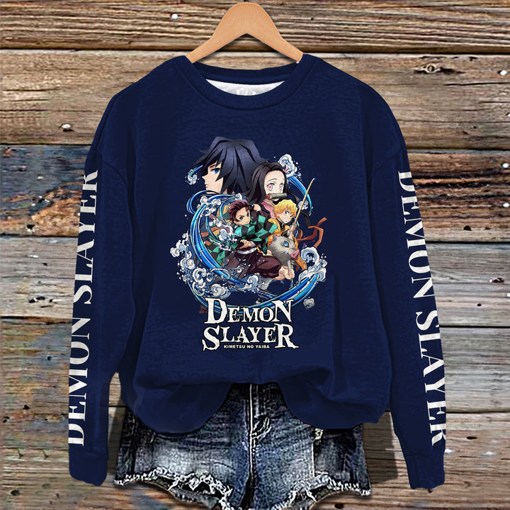 Demon Slayer: Kimetsu no Yaiba Long Sleeve Casual Top