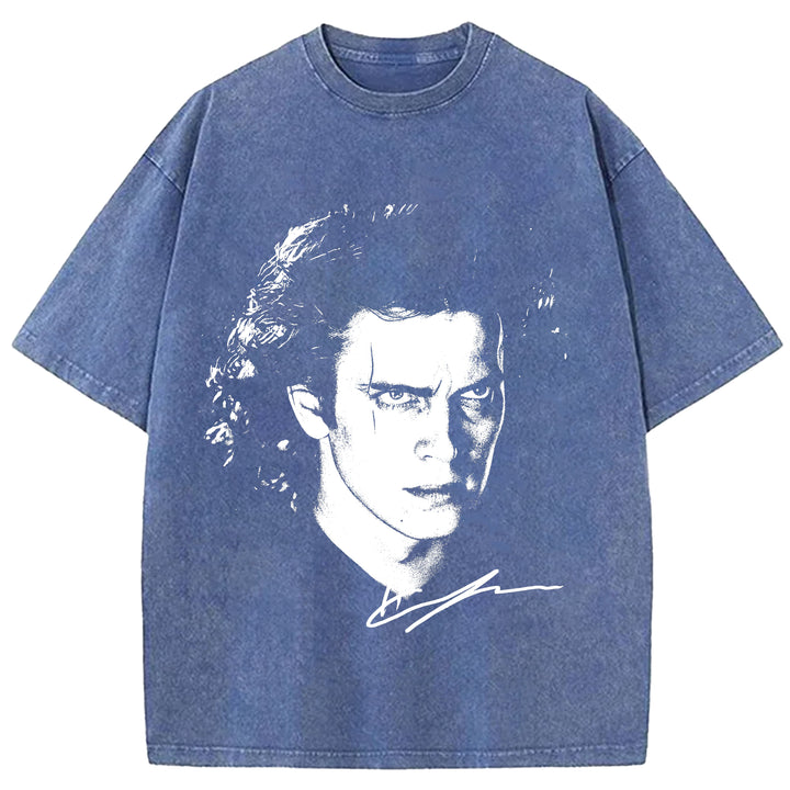 Star Wars Vintage Japanese Design Washed Crew Neck T-Shirt