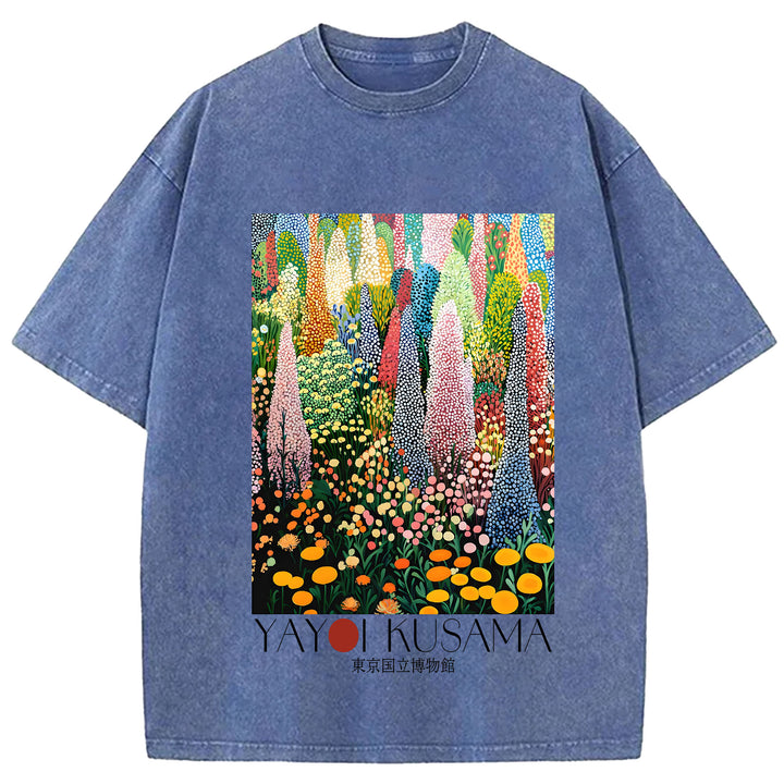 Yayoi Kusama Vintage Washed Crew Neck T-Shirt