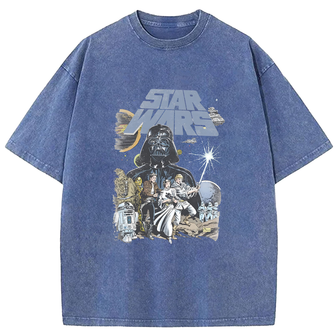 Vintage Star Wars Washed Crew Neck T-Shirt