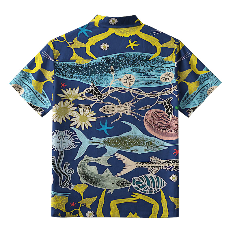 Marine Species Aloha Hawaiian Shirt
