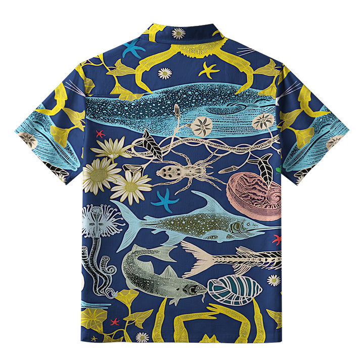 Marine Species Aloha Hawaiian Shirt