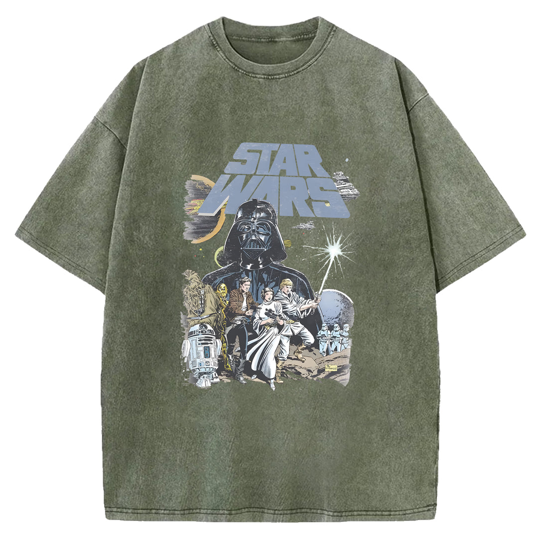 Vintage Star Wars Washed Crew Neck T-Shirt