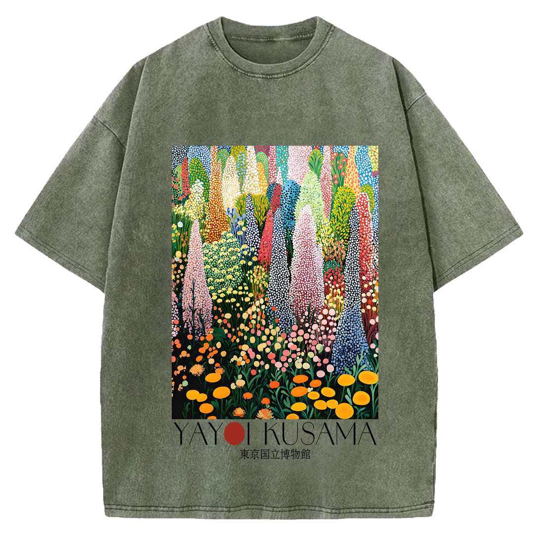 Yayoi Kusama Vintage Washed Crew Neck T-Shirt