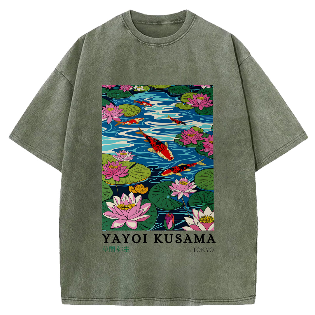 Yayoi Kusama Vintage Washed Crew Neck T-Shirt