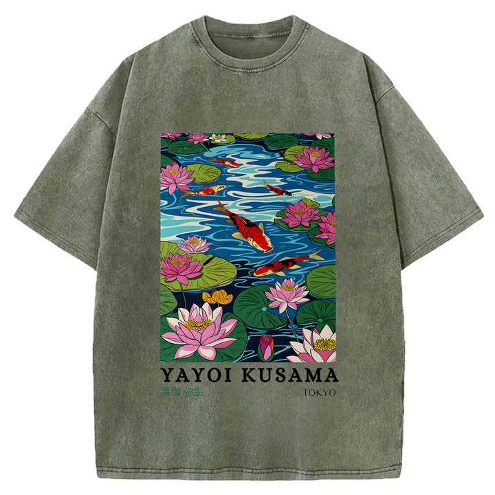 Yayoi Kusama Vintage Washed Crew Neck T-Shirt