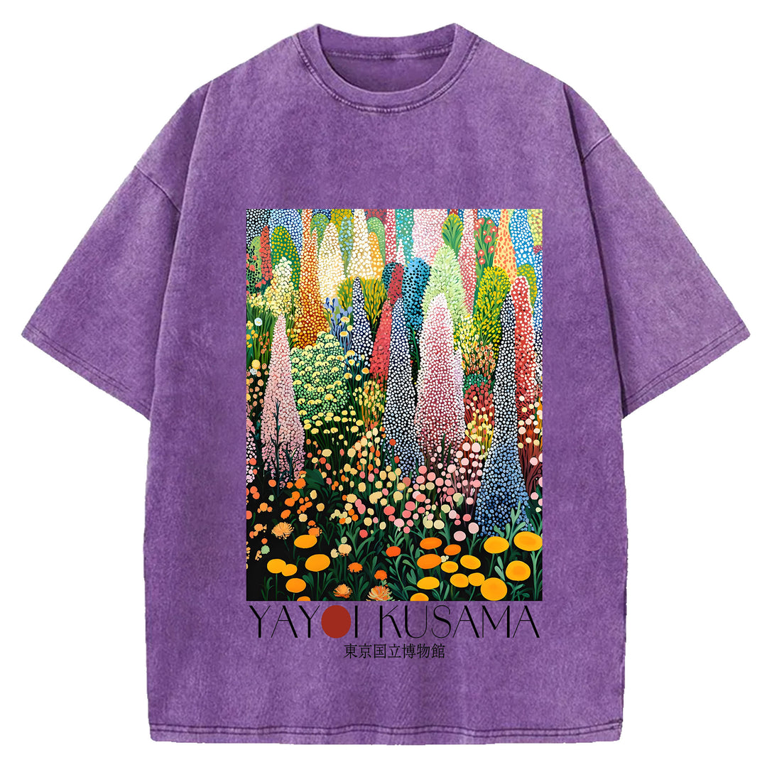 Yayoi Kusama Vintage Washed Crew Neck T-Shirt