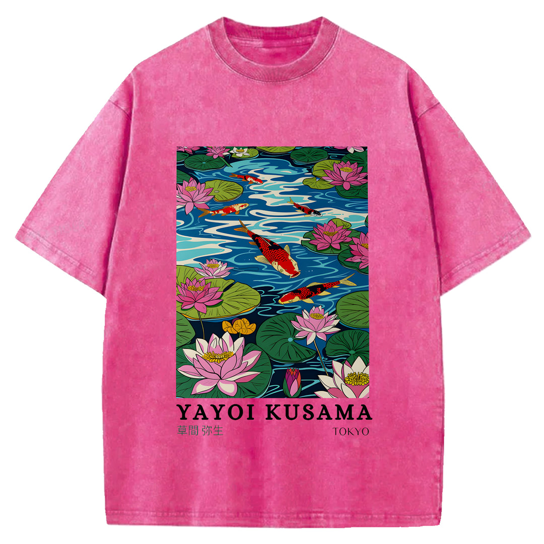 Yayoi Kusama Vintage Washed Crew Neck T-Shirt