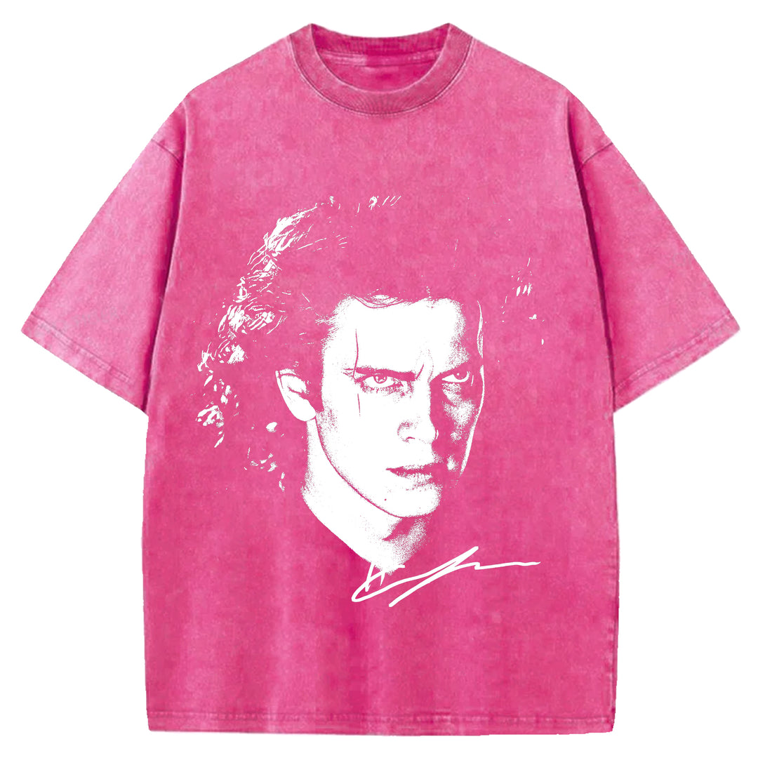 Star Wars Vintage Japanese Design Washed Crew Neck T-Shirt