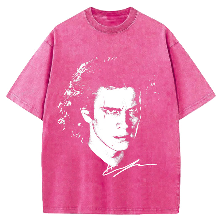 Star Wars Vintage Japanese Design Washed Crew Neck T-Shirt
