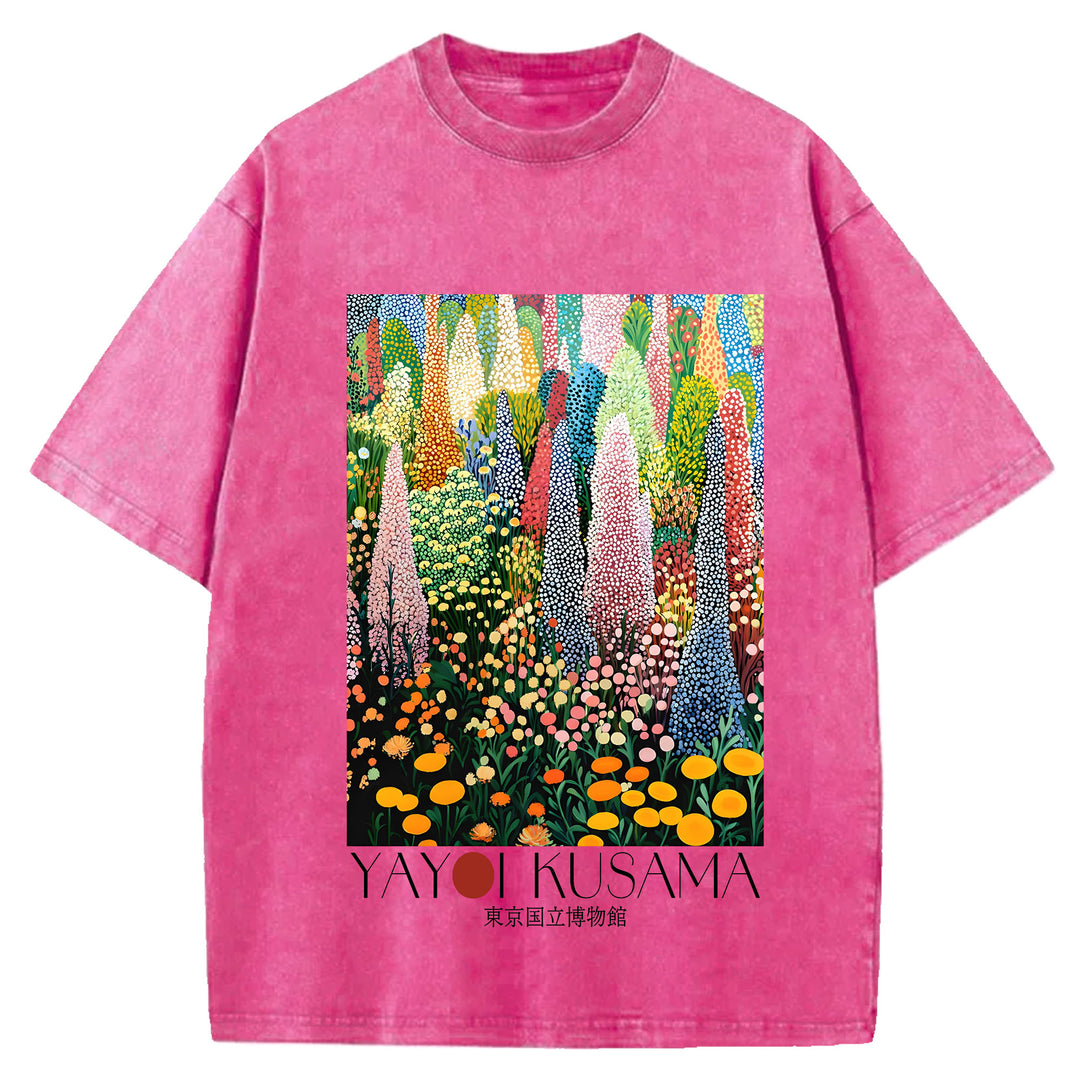 Yayoi Kusama Vintage Washed Crew Neck T-Shirt