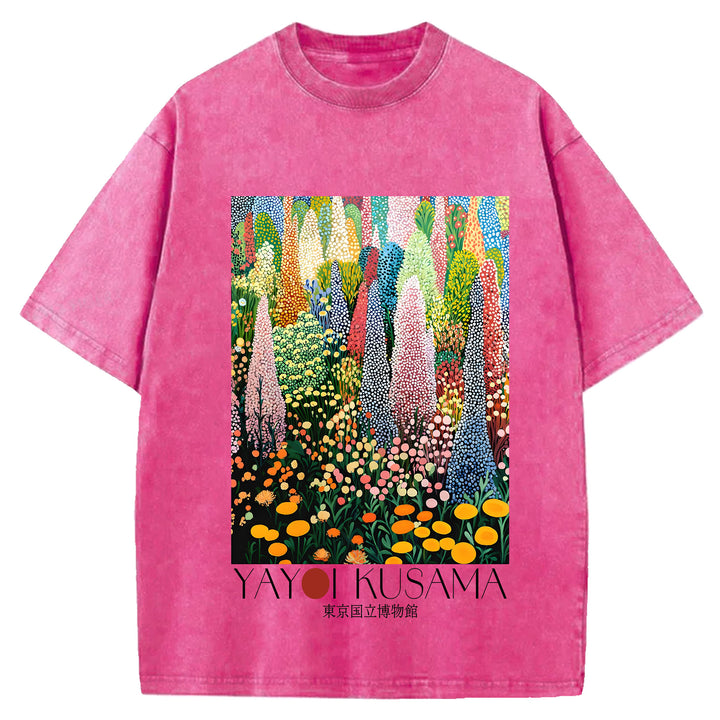 Yayoi Kusama Vintage Washed Crew Neck T-Shirt