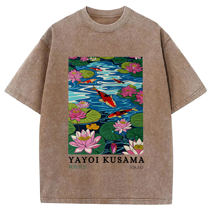 Yayoi Kusama Vintage Washed Crew Neck T-Shirt