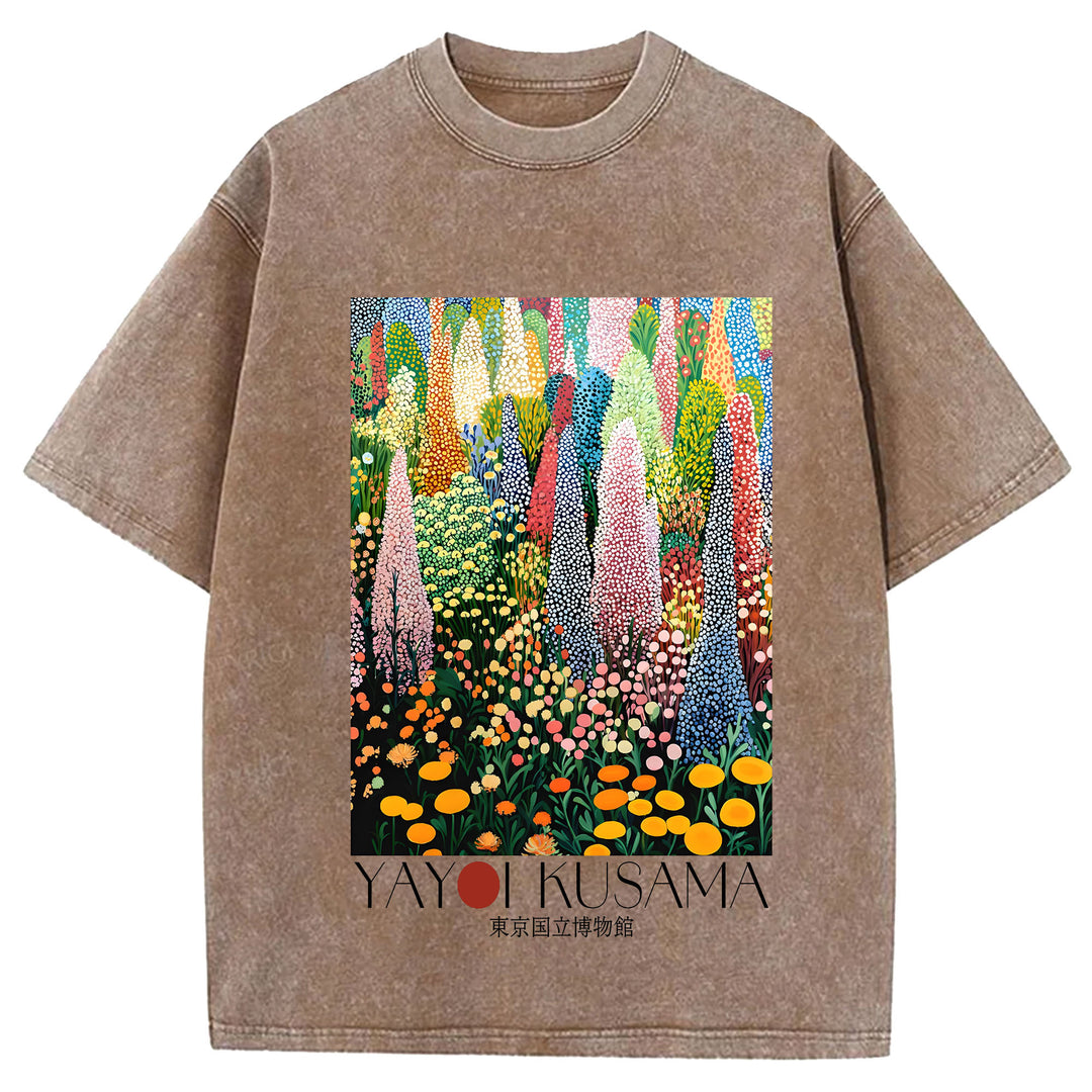 Yayoi Kusama Vintage Washed Crew Neck T-Shirt