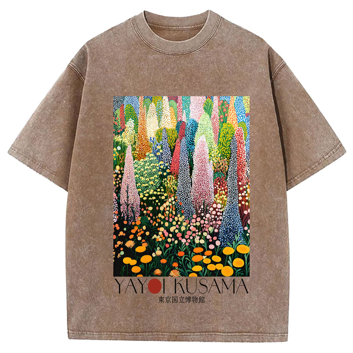 Yayoi Kusama Vintage Washed Crew Neck T-Shirt