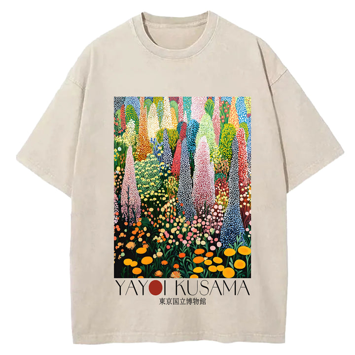 Yayoi Kusama Vintage Washed Crew Neck T-Shirt