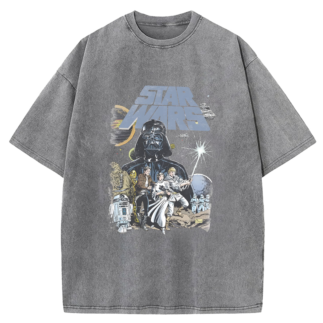 Vintage Star Wars Washed Crew Neck T-Shirt