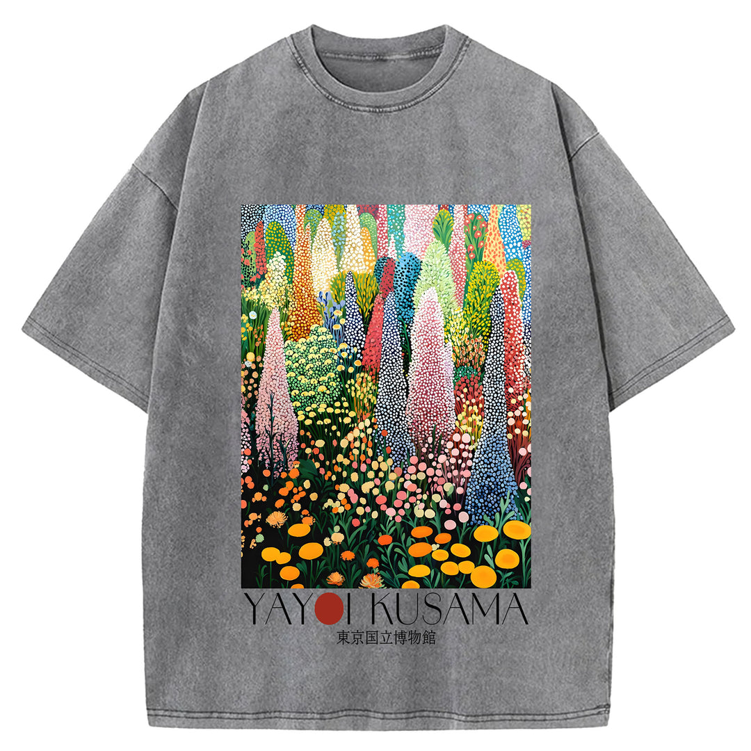 Yayoi Kusama Vintage Washed Crew Neck T-Shirt