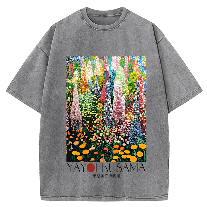 Yayoi Kusama Vintage Washed Crew Neck T-Shirt