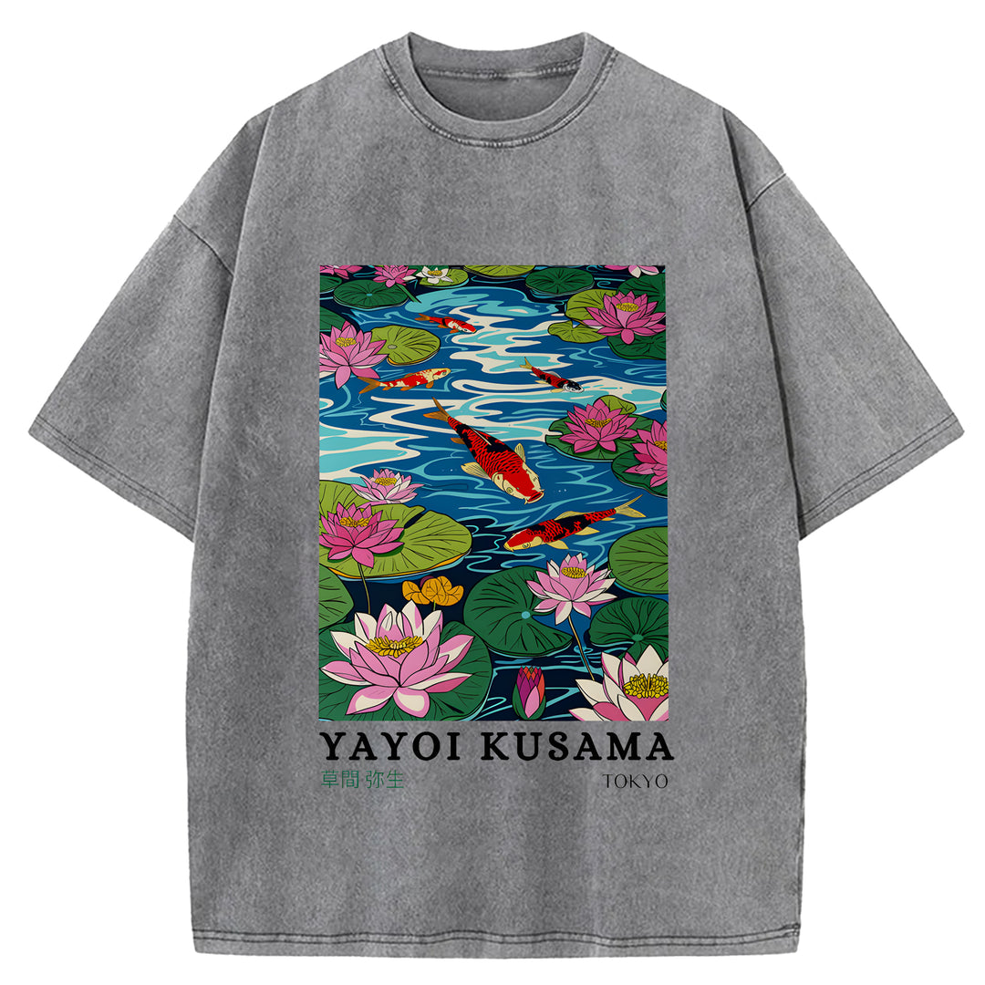 Yayoi Kusama Vintage Washed Crew Neck T-Shirt