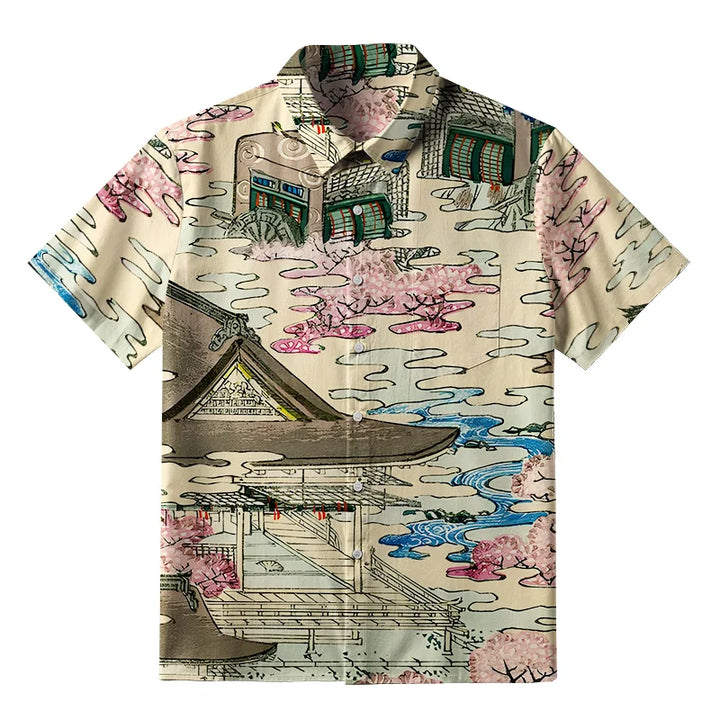 Japanese Courtyard Button-up Shirt