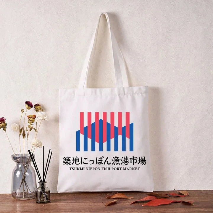 Tsukiji Nippon Fish Port Market Tote Bag