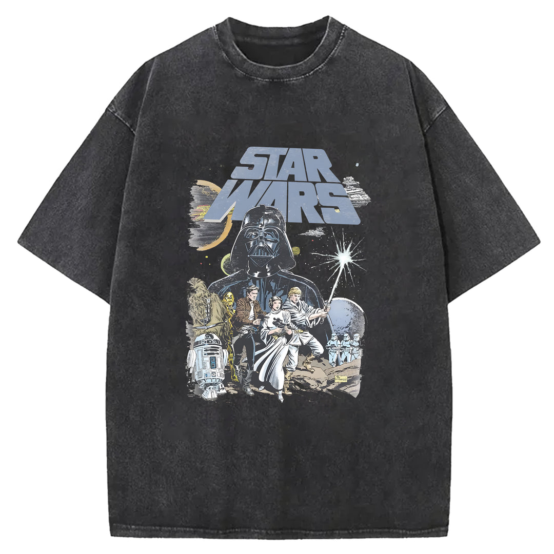 Vintage Star Wars Washed Crew Neck T-Shirt