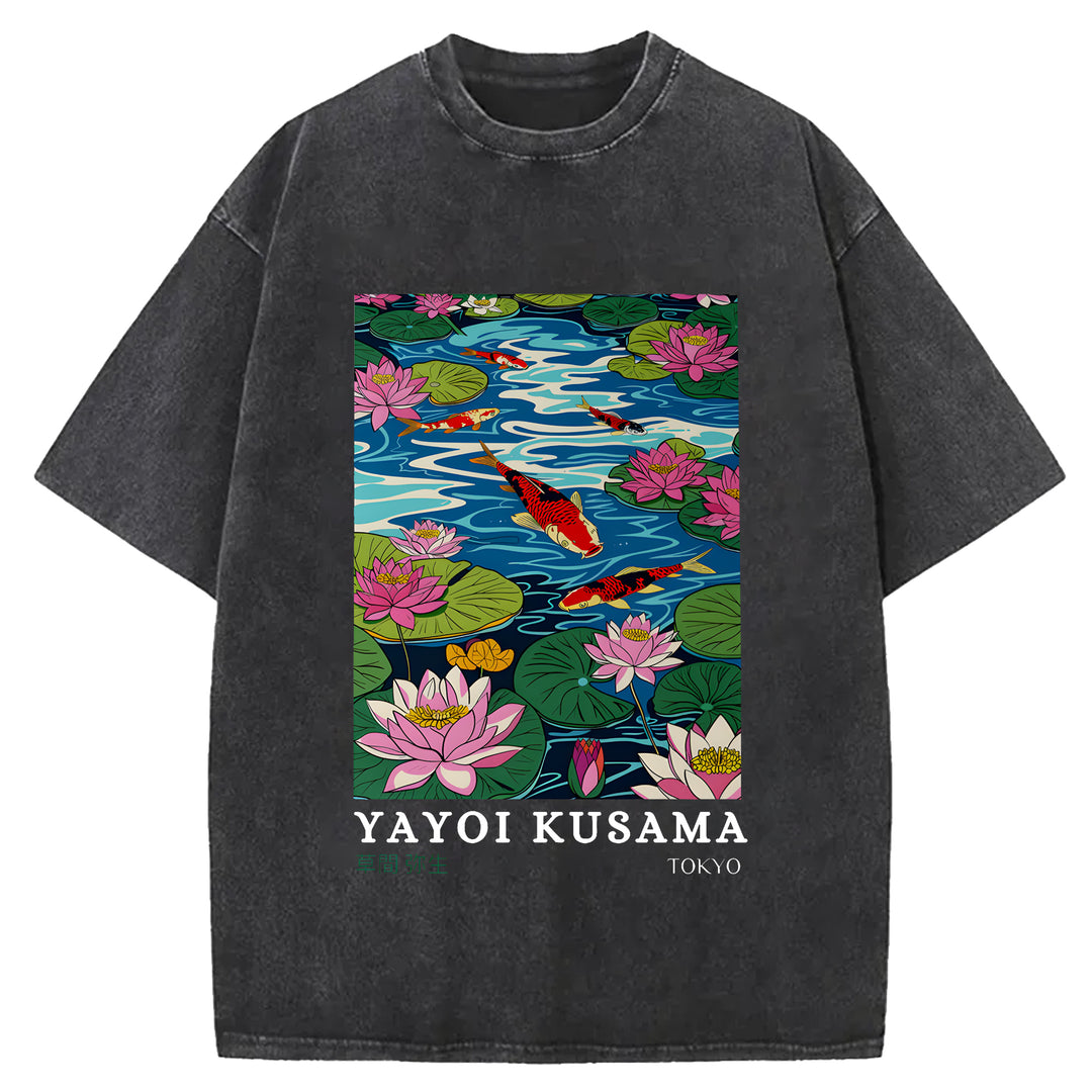 Yayoi Kusama Vintage Washed Crew Neck T-Shirt