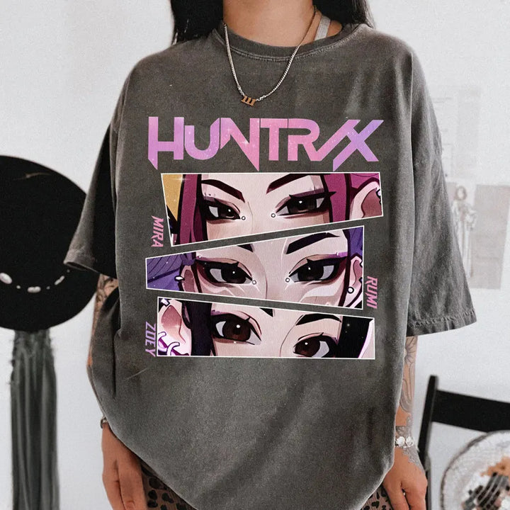 Huntrix Girls Demon Hunter Crew Neck T-shirt