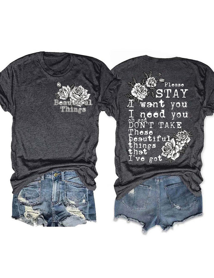 Beautiful Things Crew Neck T-shirt