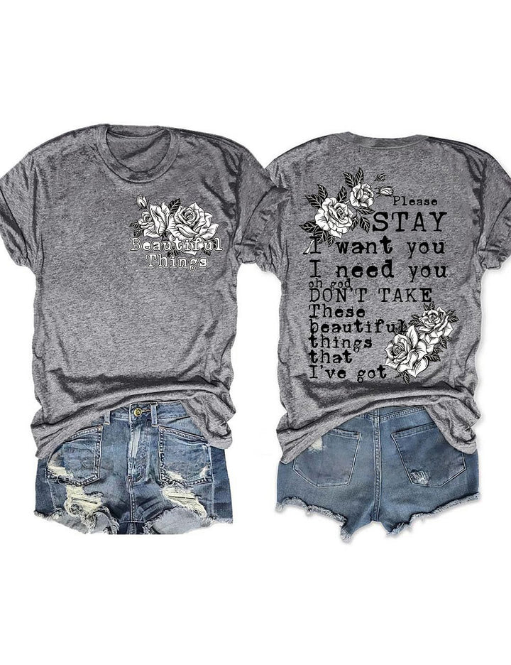 Beautiful Things Crew Neck T-shirt