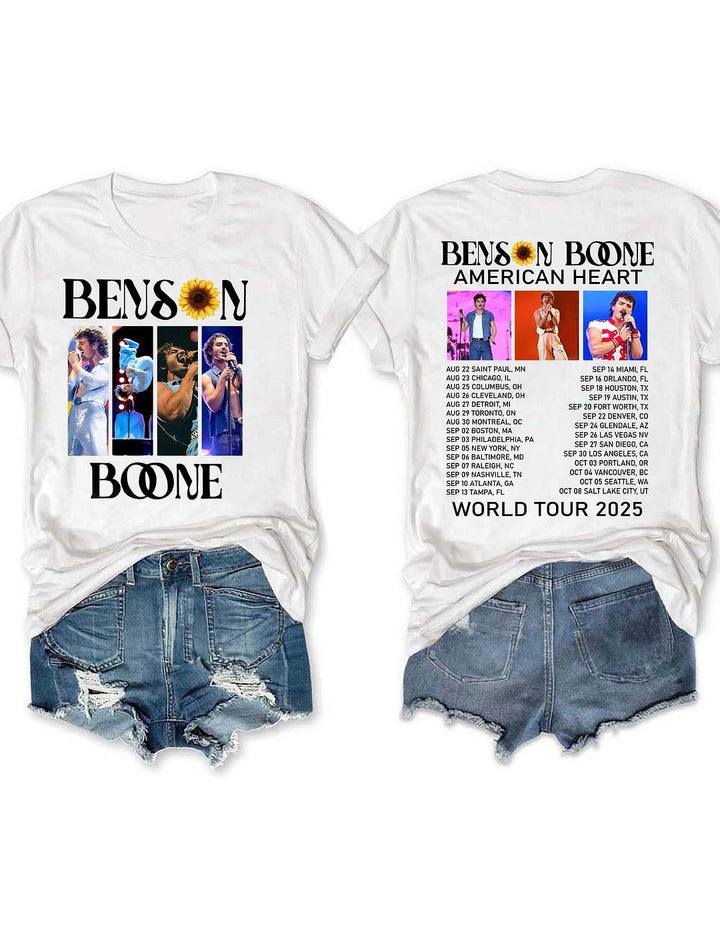 Benson Boone Moonbeam Concert Crew Neck T-shirt