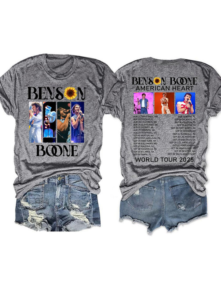 Benson Boone Moonbeam Concert Crew Neck T-shirt