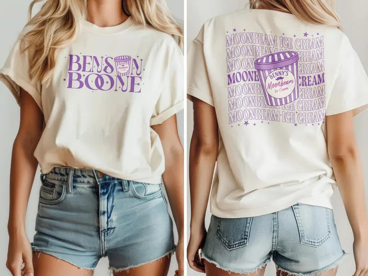 Benson Boone Moonbeam Ice Cream Crew Neck T-shirt
