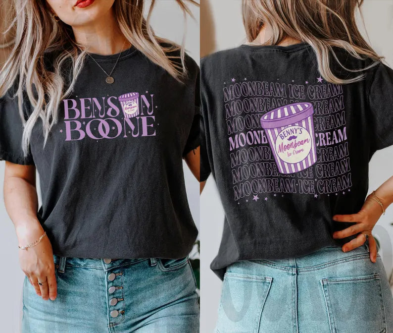 Benson Boone Moonbeam Ice Cream Crew Neck T-shirt