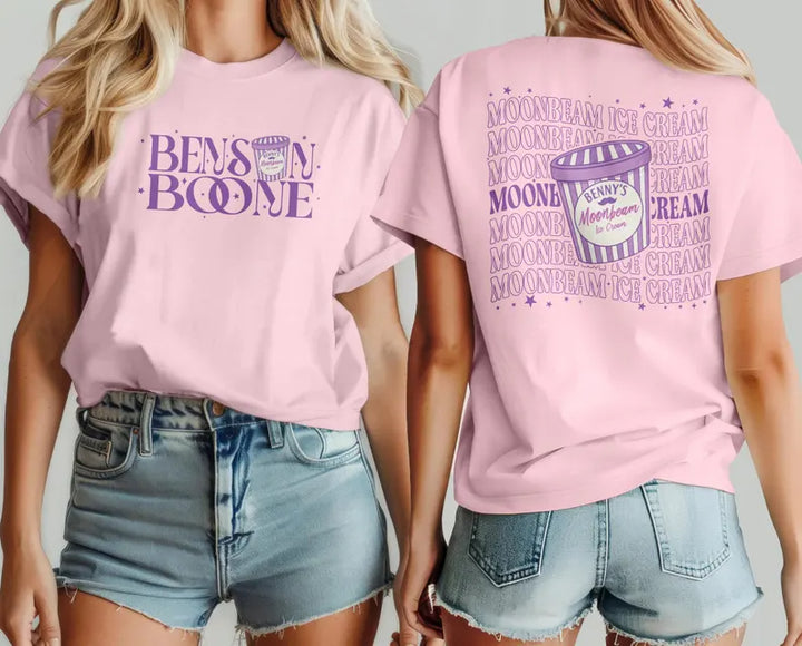 Benson Boone Moonbeam Ice Cream Crew Neck T-shirt