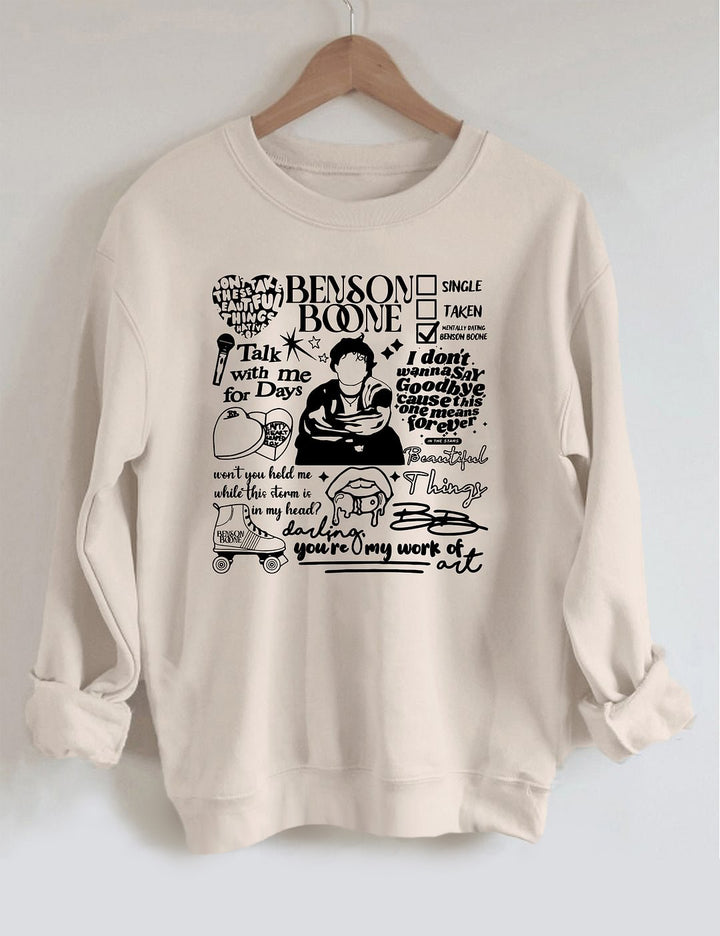 Benson Boone Long Sleeve Casual Top