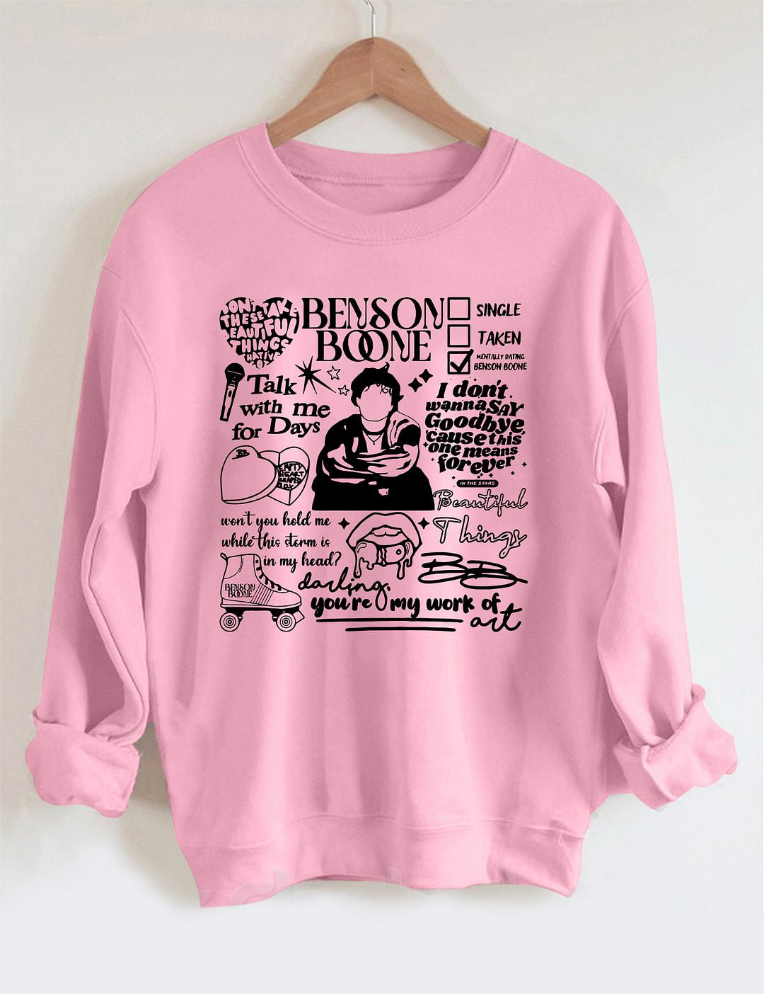 Benson Boone Long Sleeve Casual Top