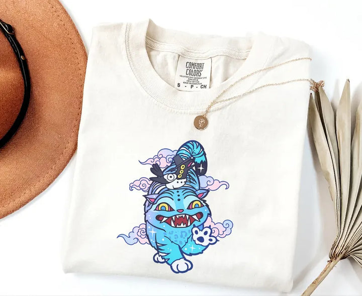 Derpy Tiger Demon Hunter Retro Crew Neck T-shirt
